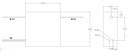 1550nm光纖拉伸器尺寸圖